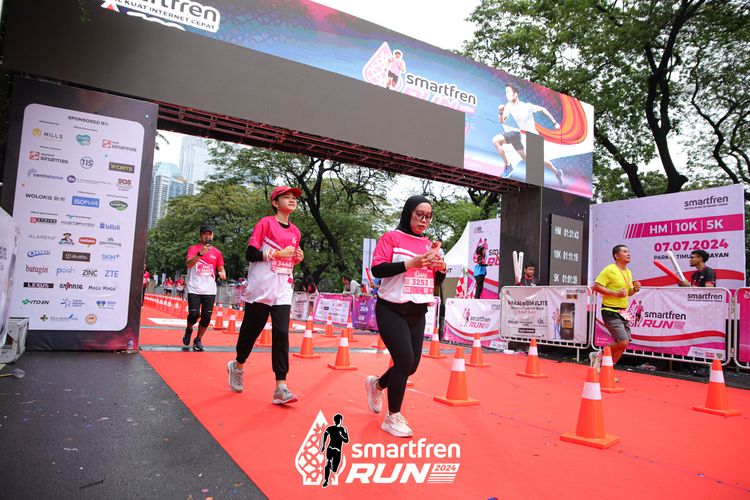 Race photo from Smartfren Run 2024