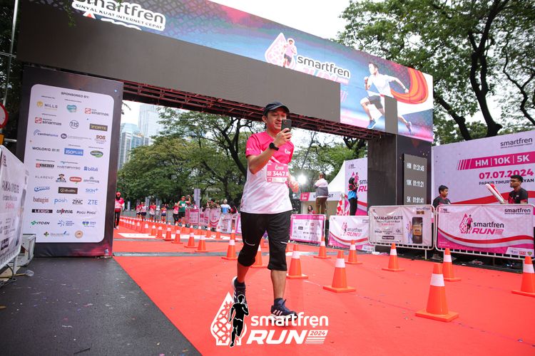 Race photo from Smartfren Run 2024