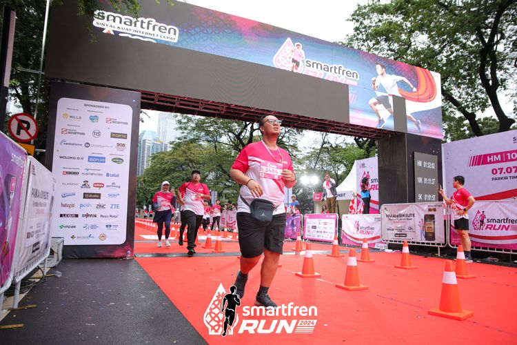 Race photo from Smartfren Run 2024