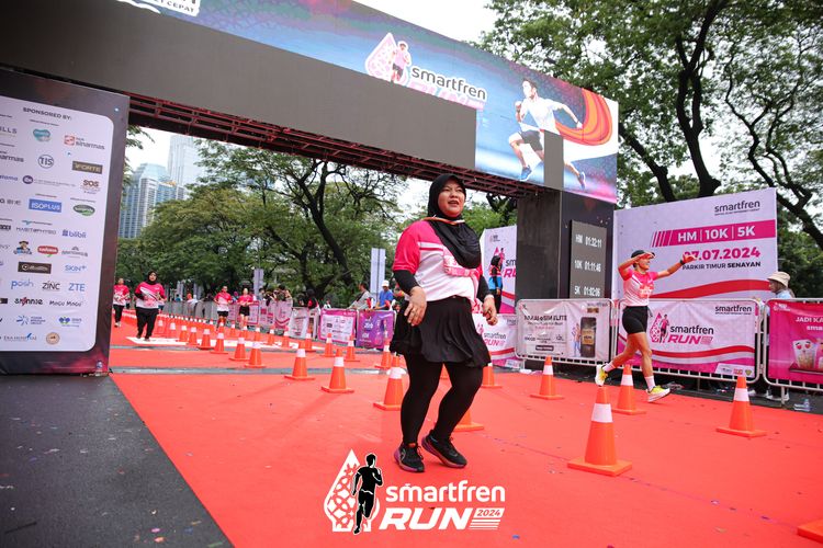 Race photo from Smartfren Run 2024