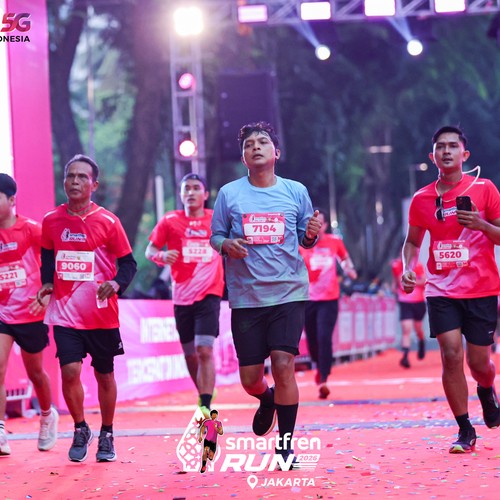 Race photo from SMARTFREN RUN 2026