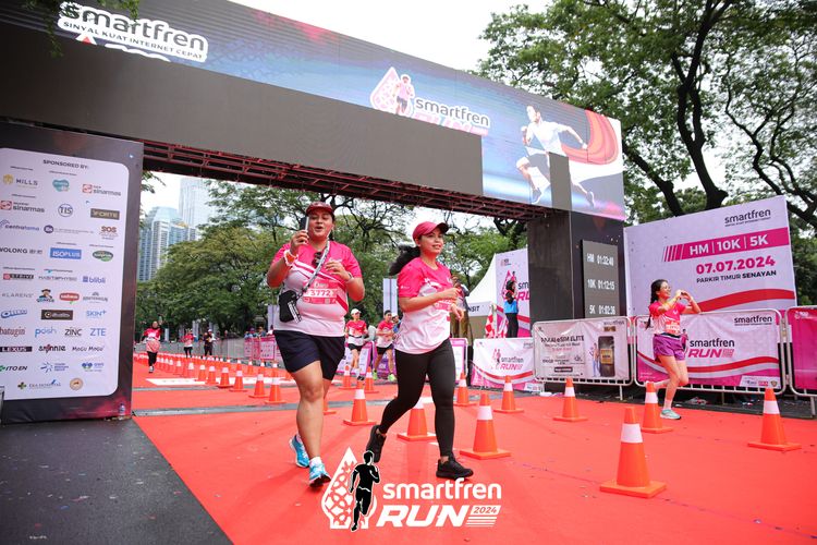 Race photo from Smartfren Run 2024