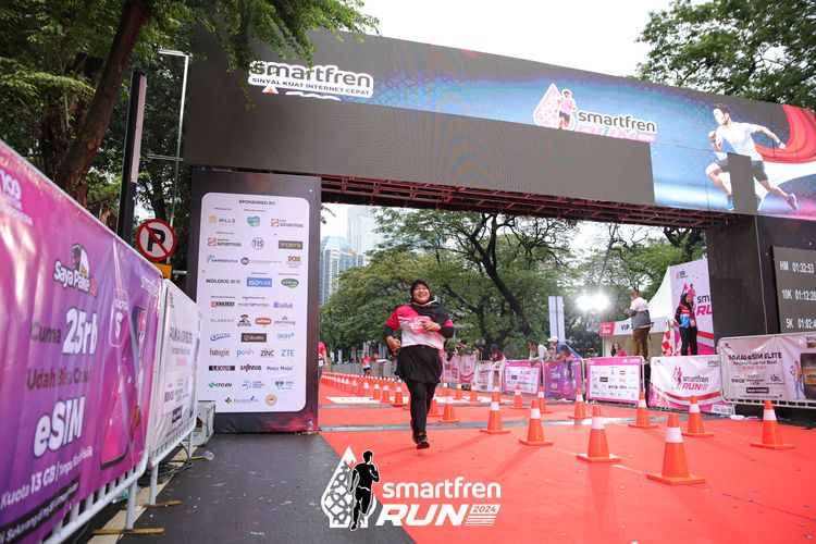 Race photo from Smartfren Run 2024