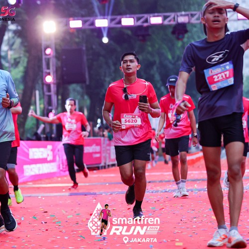 Race photo from SMARTFREN RUN 2026