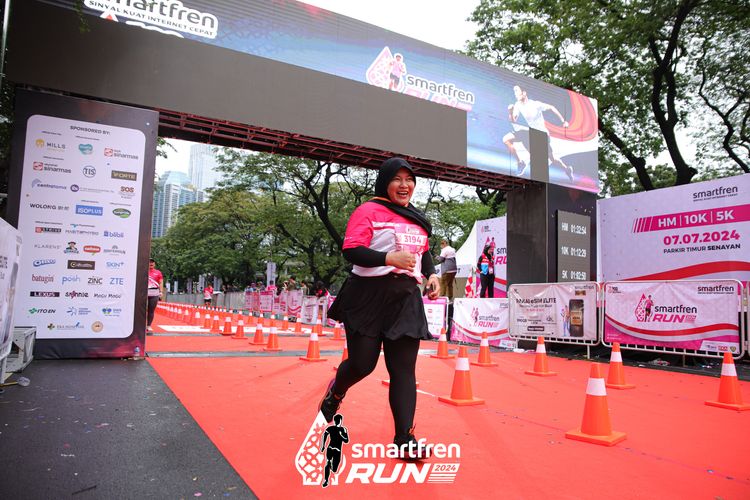 Race photo from Smartfren Run 2024