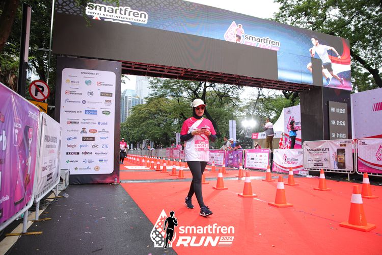 Race photo from Smartfren Run 2024