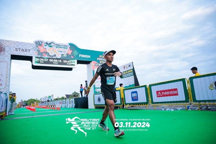 Race photo from Arutmin Borneo Run 2024