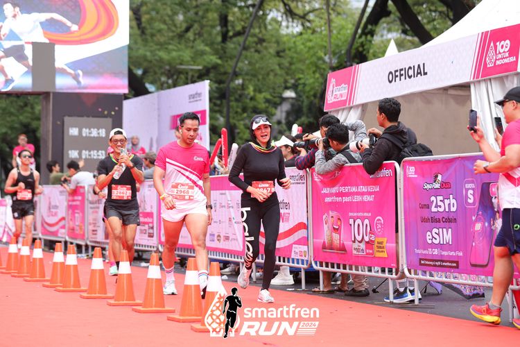 Race photo from Smartfren Run 2024