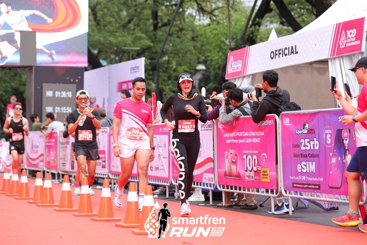 Race photo from Smartfren Run 2024