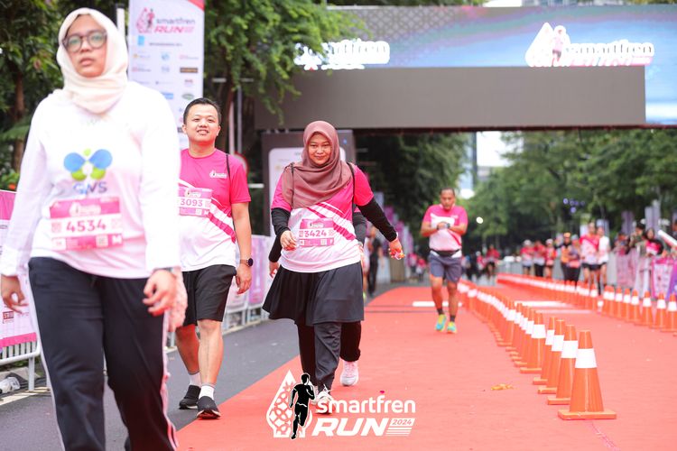 Race photo from Smartfren Run 2024