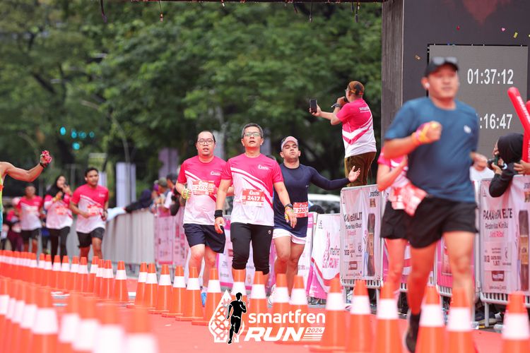 Race photo from Smartfren Run 2024