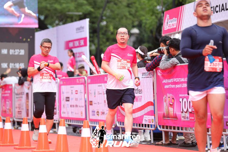 Race photo from Smartfren Run 2024