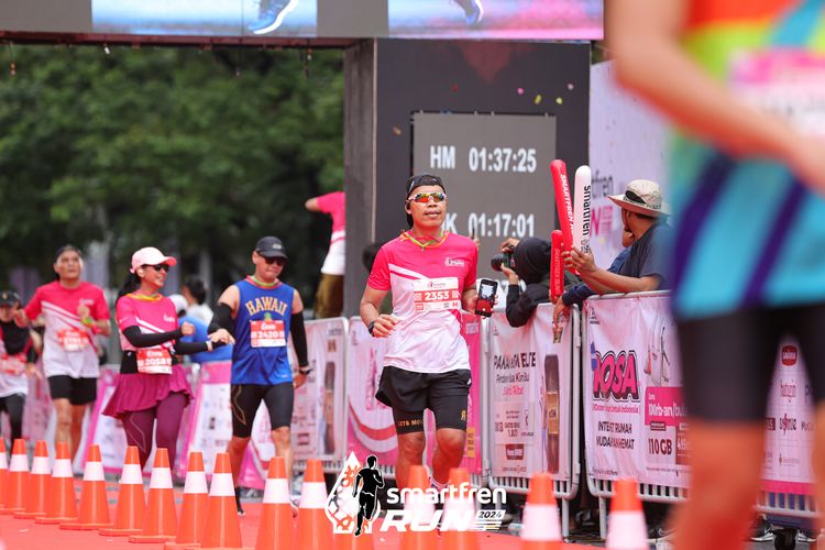 Race photo from Smartfren Run 2024