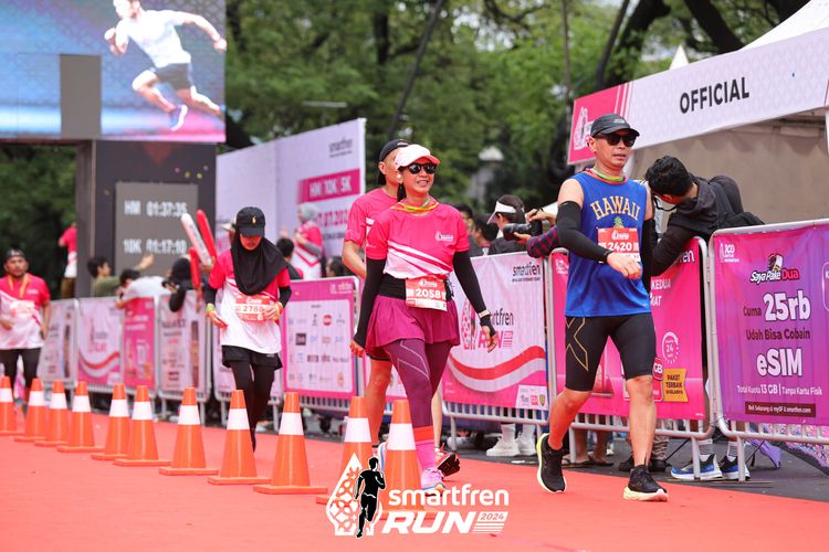 Race photo from Smartfren Run 2024