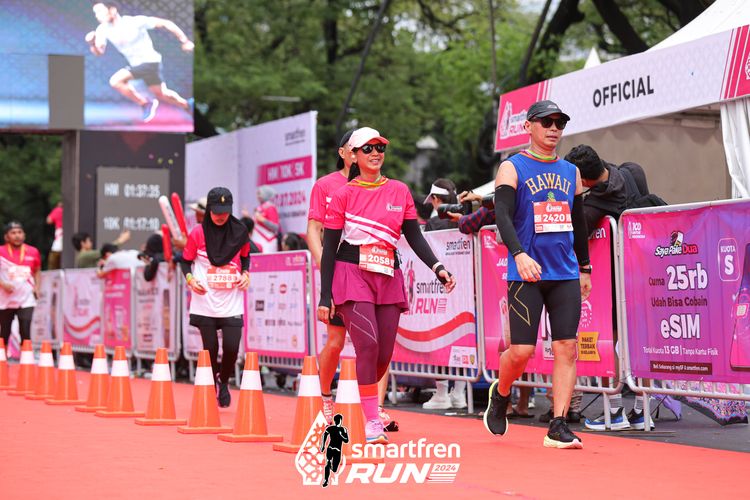 Race photo from Smartfren Run 2024