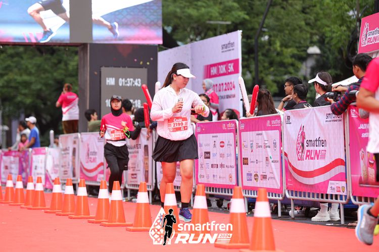 Race photo from Smartfren Run 2024