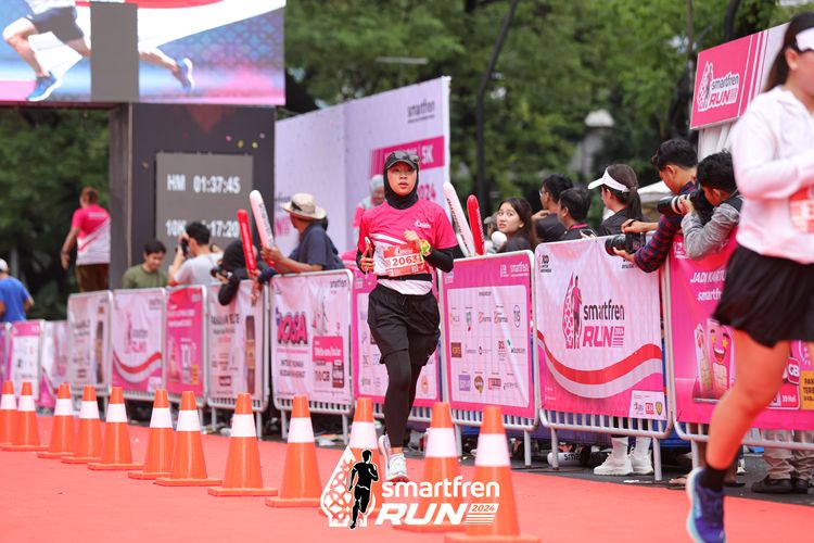 Race photo from Smartfren Run 2024