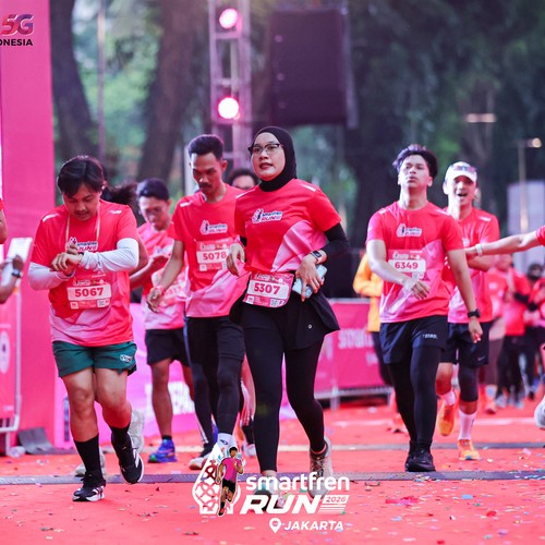 Race photo from SMARTFREN RUN 2026