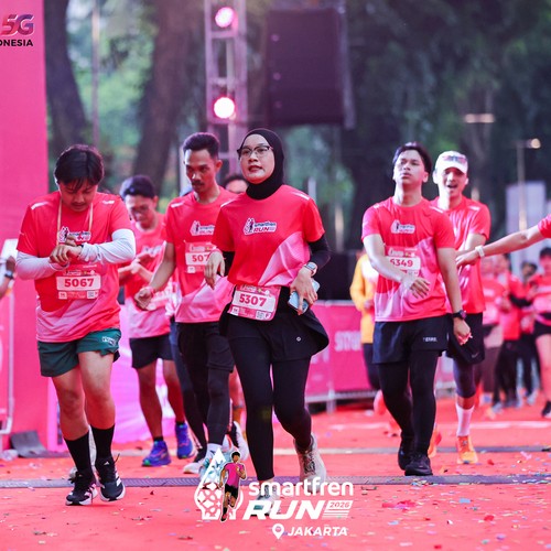 Race photo from SMARTFREN RUN 2026