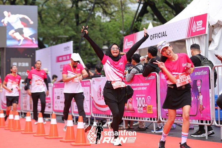 Race photo from Smartfren Run 2024