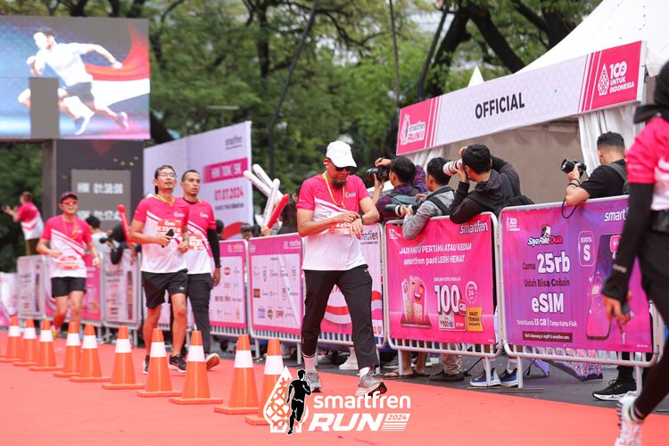 Race photo from Smartfren Run 2024