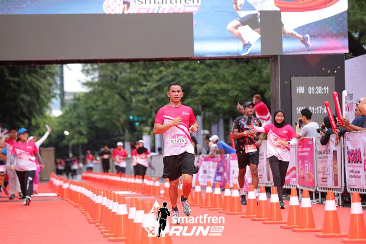 Race photo from Smartfren Run 2024