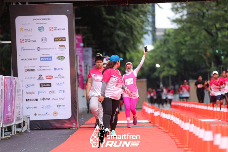 Race photo from Smartfren Run 2024