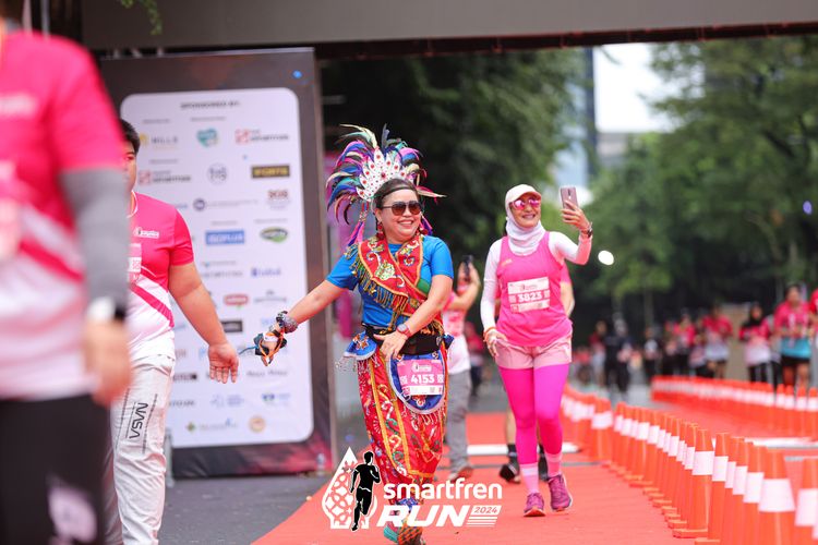 Race photo from Smartfren Run 2024