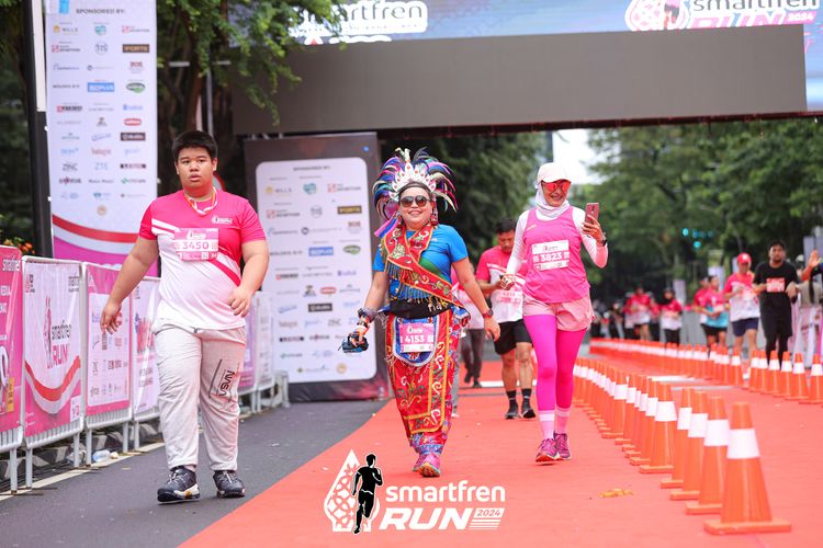 Race photo from Smartfren Run 2024