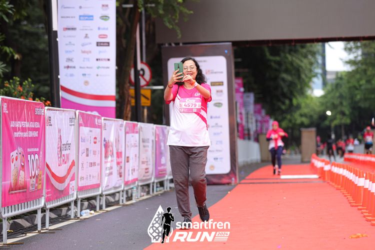Race photo from Smartfren Run 2024