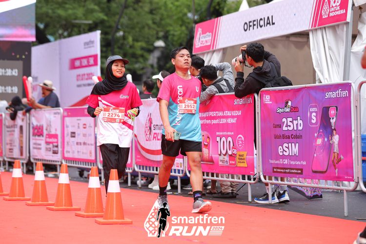 Race photo from Smartfren Run 2024