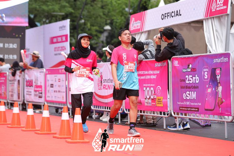 Race photo from Smartfren Run 2024