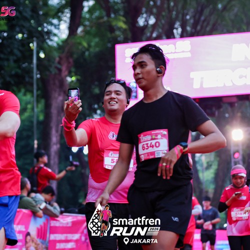 Race photo from SMARTFREN RUN 2026