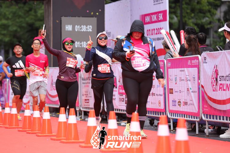 Race photo from Smartfren Run 2024