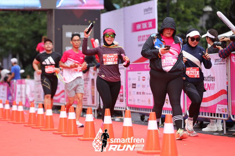 Race photo from Smartfren Run 2024
