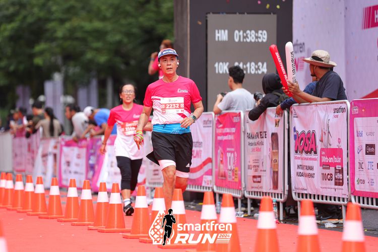 Race photo from Smartfren Run 2024