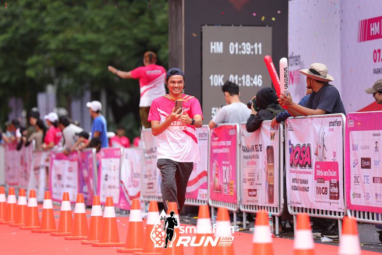 Race photo from Smartfren Run 2024