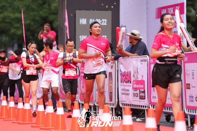 Race photo from Smartfren Run 2024