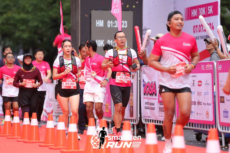 Race photo from Smartfren Run 2024