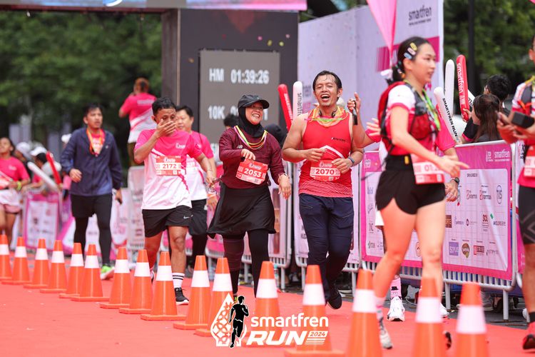 Race photo from Smartfren Run 2024