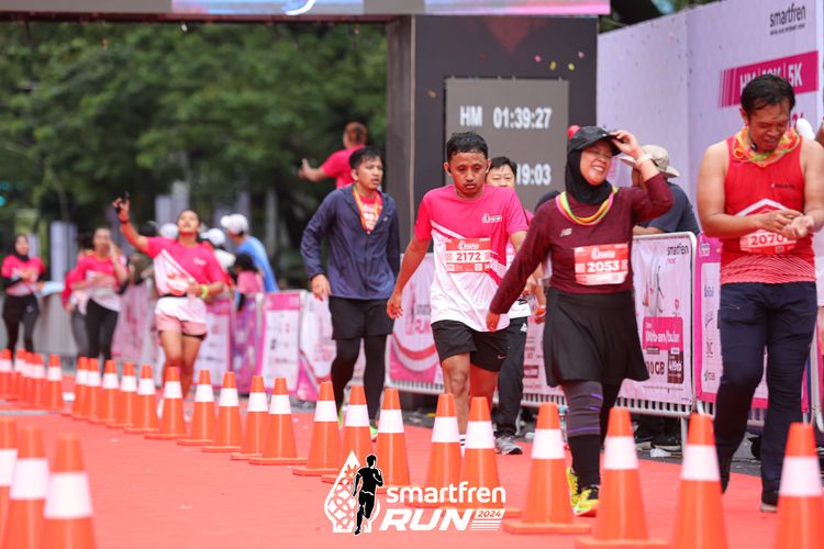 Race photo from Smartfren Run 2024