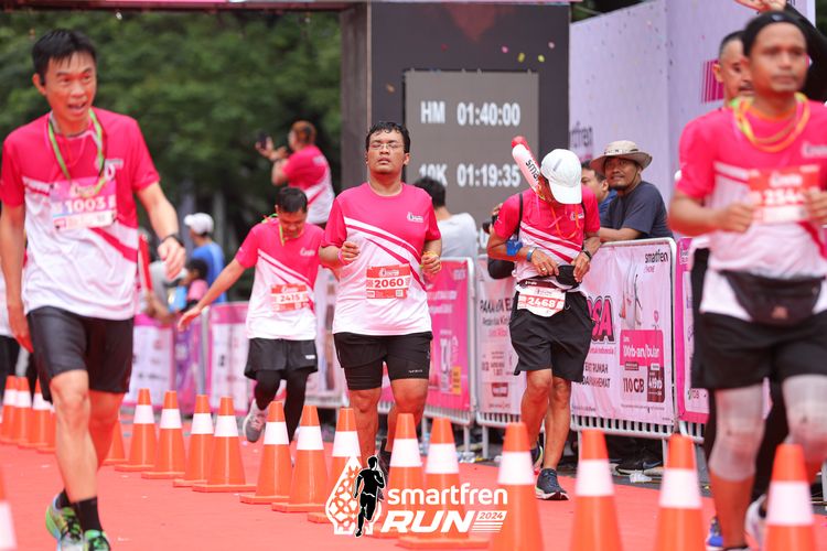 Race photo from Smartfren Run 2024
