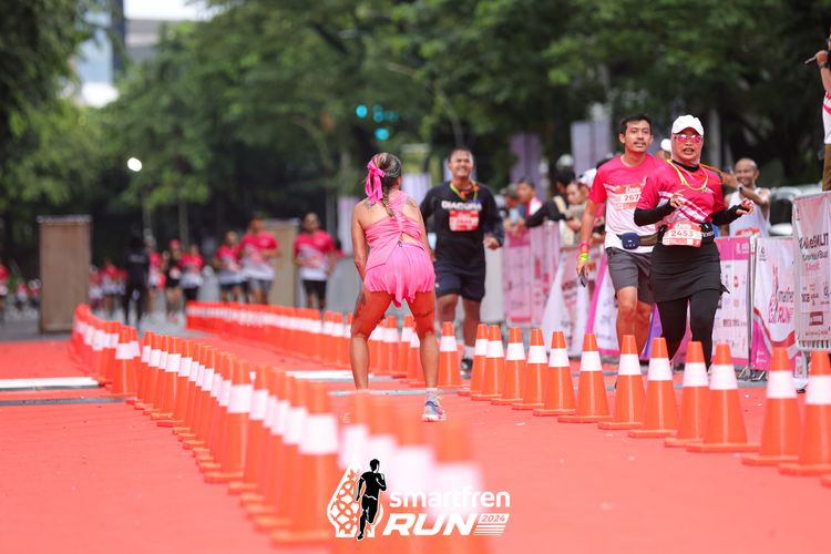 Race photo from Smartfren Run 2024