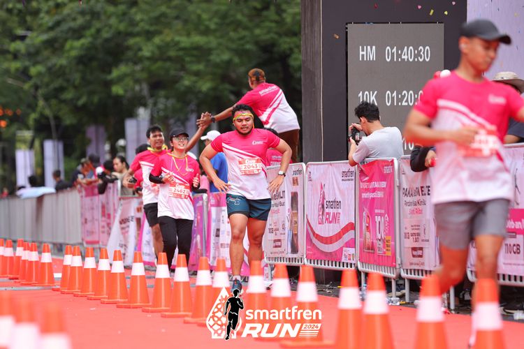 Race photo from Smartfren Run 2024