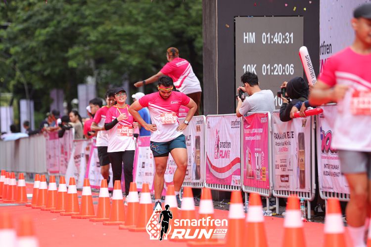 Race photo from Smartfren Run 2024