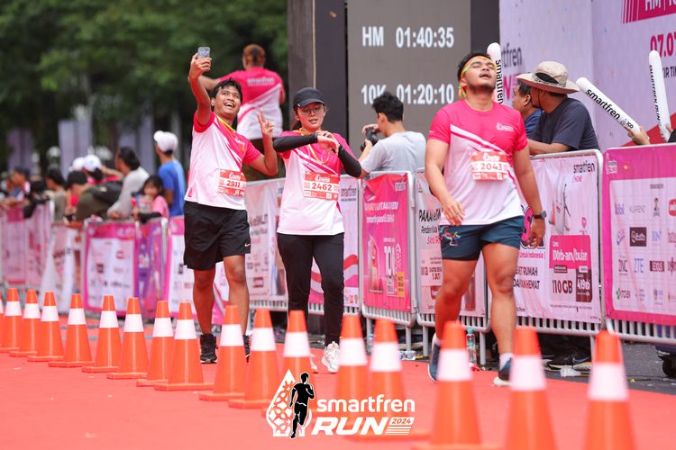 Race photo from Smartfren Run 2024