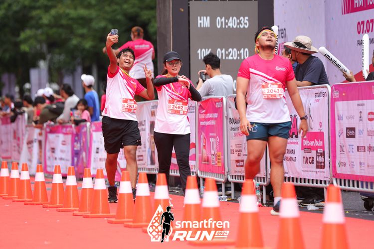 Race photo from Smartfren Run 2024