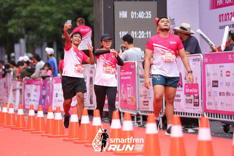 Race photo from Smartfren Run 2024