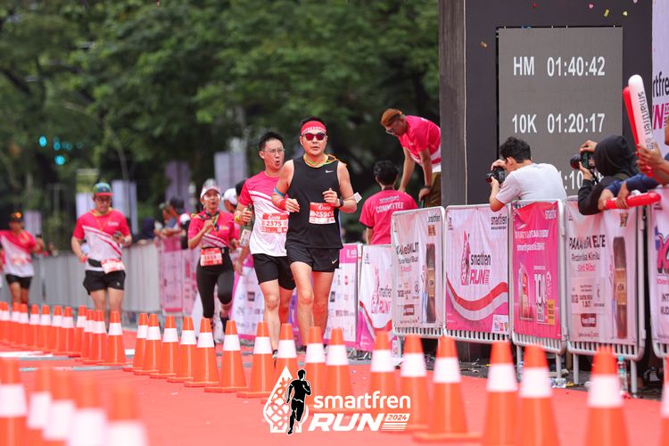 Race photo from Smartfren Run 2024
