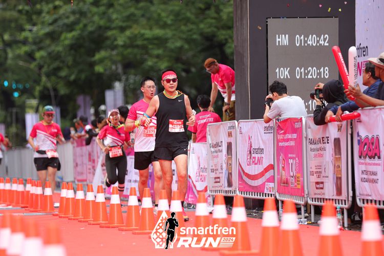 Race photo from Smartfren Run 2024